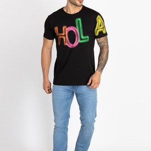 T-shirt de sérigraphie pour hommes Nouveau design Séchage rapide Taille normale Tissu confortable à bas prix - Product Image 4