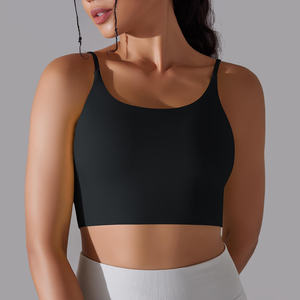 Top Deportivo Corto para Mujer, Color Sólido, Soporte Ligero, Personalizable, para Yoga, Ejercicio, Gimnasio, Transpirable, Venta al por Mayor - Product Image 3