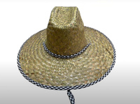 Sombrero de Paja Vaquero Personalizado con Rayas, Unisex, Casual, Deportivo, de Verano, para Exteriores, con Ala Ancha, para Surf, Esquí, Pesca y Ciclismo