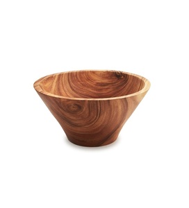 Bol en bois de forme ronde design vintage bol de service de nourriture au design merveilleux pour décor de table de restaurant bol en bois - Product Image 5