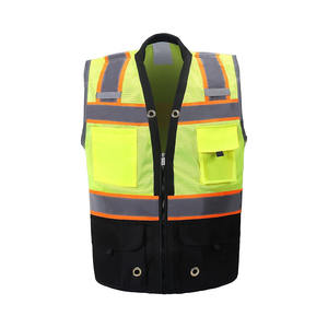 Chaleco de seguridad resistente personalizado para Unisex Multi bolsillos Hi Vis ropa de invierno chaleco de seguridad reflectante al aire libre - Product Image 1