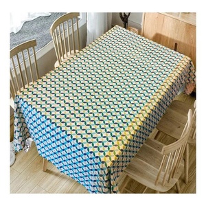 Substantial Black Cotton Powerful Designed Edge Binding 100% Organic Table Cloth Soft Customized Pattern Wholesale Direct Sale - Product Image 3