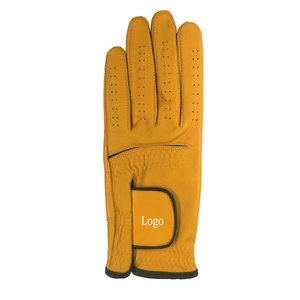 Guantes de golf con logotipo personalizado para hombre con piel de oveja Cabretta genuina antideslizante transpirable mano izquierda y derecha estilo deportivo a la moda - Product Image 4