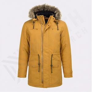 Latest Design <b>Men</b> Stand Collar <b>Parka</b> Jacket Breathable Quick Dry Comfortable Canvas <b>Winter</b> Street Style Wholesale Thermal <b>Coats</b> - Product Image 1