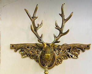 Thanh Lịch Thạch Anh Kim Loại Hươu Đầu Đồng Hồ Treo Tường Antique <span class=keywords><strong>Brass</strong></span> Cổ Điển Phong Cách Sang Trọng Trang Trí Nội Thất Cho Nhà Phòng Khách - Product Image 2