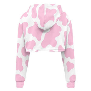 Best Manufacturing New Arrival Women <b>Sublimation</b> Crop <b>Hoodie</b> Breathable Durable Material Women <b>Sublimation</b> Crop Top <b>Hoodie</b> - Product Image 4