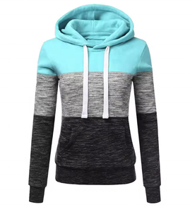 Bulk Wholesale Casual Oversize Heavyweight Color Block French Terry <b>String</b> Full Zip up Hoodies - Product Image 4