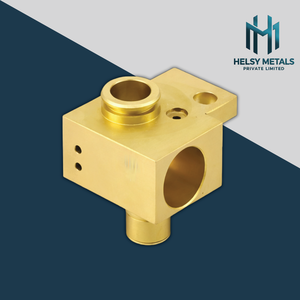 Bloque de Componentes de Latón CNC VMC, Orificios Roscados Perforados, Cavidades, Latón de Grado Premium, Larga Vida Útil, Ingeniería Personalizada OEM - Product Image 1