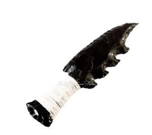 Couteau en obsidienne noire sculpté à la main tendance, décoration d'autel rituel, pierre taillée à la main, excellent prix - Product Image 2