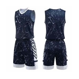 Maillots et shorts de basket-ball personnalisés en sublimation respirants, uniformes d'équipe, séchage rapide, haute qualité pour hommes - Product Image 1
