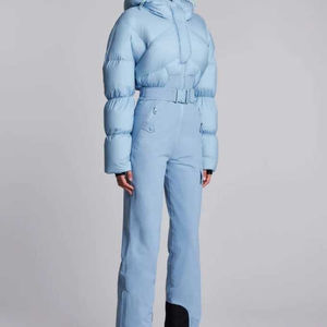 Low Piece Waterproof Ski Jumpsuit <b>Womens</b> Outdoor Sports Ski Suit Coverall Hooded Snowsuit Plus Size Warm Ski <b>Overalls</b> - Product Image 4