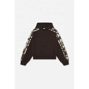 เสื้อมีฮู้ดผ้าคอตตอนมีฮู้ดสำหรับผู้ชายเสื้อฮู้ดลำลองแบบสวมหัวพิมพ์ลายโลโก้ออกแบบได้ตามต้องการ - Product Image 5