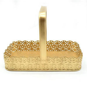 Cesta de Almacenamiento de Alambre de Hierro Metálico para Cocina, Cesta de Alambre Metálica para Regalo - Product Image 1