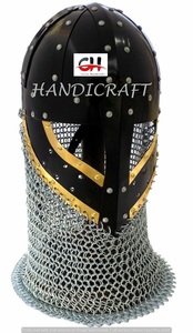 Casco vikingo medieval Casco de espectáculo Casco de batalla. - Product Image 2