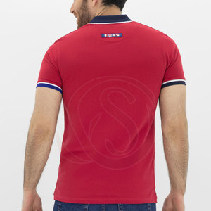 High Quality Men's Casual Breathable Regular Fit Short Sleeve for Shirts Solid Pattern Polyester/Cotton Canvas Fabric 300g - Product Image 5