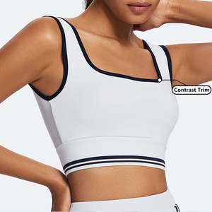 บราออกกำลังกายน้ำหนักเบาไร้รอยต่อป้องกันการกระแทกดันผ้าระบายอากาศได้บราออกกำลังกายในยิมฟิตเนสวิ่งโยคะ - Product Image 4