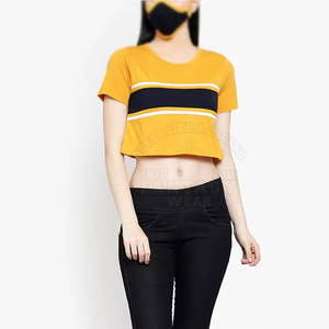 Top Corto para Mujer, Directo de Proveedor, Alta Demanda, Bajo MOQ, Moda Casual, Top de Verano, Suave y Transpirable - Product Image 4