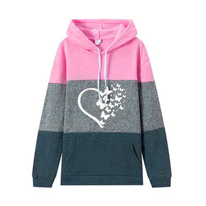 เสื้อฮู้ดและสเวตเตอร์ลำลองของผู้หญิงสำหรับฤดูใบไม้ร่วงและฤดูหนาวมีสไตล์ใส่สบายพร้อมโลโก้ด้านหน้า - Product Image 5