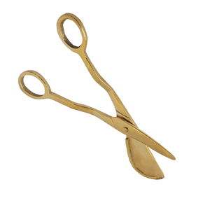 Golden Color Candle Wisk Trimmers <b>Plane</b> Non Slip Handles Sharp And Durable <b>Blades</b> Candle Holding Scissors - Product Image 5