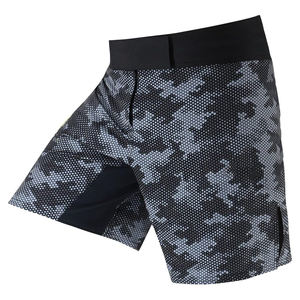 กางเกงขาสั้น mma สำหรับผู้ชายผ้ายืดระบายอากาศได้และแห้งเร็วพร้อมตะขอและห่วงปิดและเชือก - Product Image 6