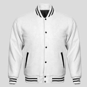 Chaqueta de bombardero de béisbol universitaria ligera personalizada, cuero de poliéster de nailon satinado con decoración de piel para invierno Varsity Letterman - Product Image 1