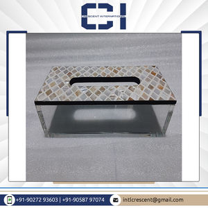 Modern Luxury Wood Tissue Box High Quality Handcrafted by Skilled Professionals with Bone Inlay Design for Home Kitchen Use - Product Image 5