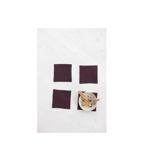 Posavasos navideño de lino con parte trasera de corcho para bebida, forma cuadrada y tamaño personalizado, precio barato, gran oferta - Product Image 3