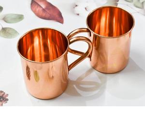 Vente chaude Écologique Fabriqué À La Main Pur Cuivre Tasses Gobelets Julep et Mule Tasses 301-400ml Direct Usine En Gros - Product Image 1