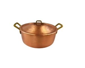 Vente directe marmite chinoise en acier inoxydable casseroles classiques marmite à soupe en cuivre avec couvercle pour restaurant - Product Image 1