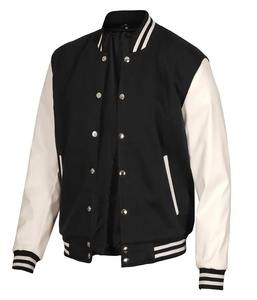 Chaqueta universitaria de béisbol informal a la moda al por mayor, chaqueta personalizada de algodón y poliéster con letras, chaqueta universitaria para hombre - Product Image 2