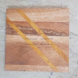 Modern Tea Best Sous-verres Bois et résine à séchage résistant à la chaleur Meilleur sous-verre en bois et résine Par STAR CRAFTS INDIA - Product Image 3