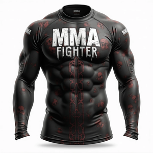 Rashguards Sublimés Personnalisés MMA pour l'Entraînement en Arts Martiaux, la Gym, les Sports et la Performance Athlétique – Respirants - Product Image 6