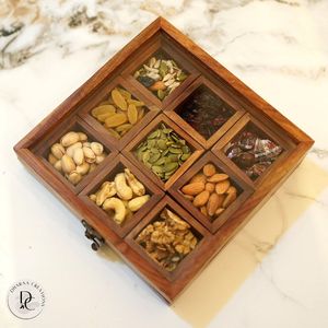 Caja Rústica de Madera para Frutos Secos |   Trabajo Artesanal Duradero |   Ofertas de Venta al Por Mayor - Product Image 2