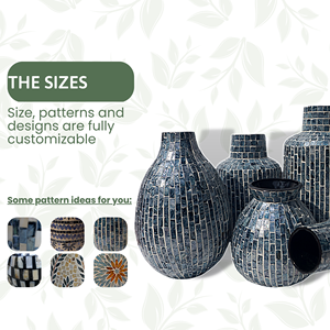 Nacre <b>Vase</b> Unique <b>Vintage</b> Textures Modern Hotel Decor Flower <b>Vase</b> Home Decor From Vietnam Factory Wholesale - Product Image 5