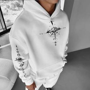 เสื้อฮู้ดโอเวอร์ไซส์ผ้าฝ้าย100% สำหรับผู้ชายพิมพ์ลาย3D สำหรับฤดูหนาวโลโก้ตามสั่ง - Product Image 3