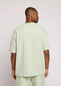 Camiseta de Cuello Redondo 100% Algodón para Hombre, Personalizable, Estilo Jersey Informal, Diseño Sólido, Ecológica, Transpirable, de Secado Rápido, Corte Regular - Product Image 4