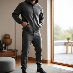 <b>Men's</b> Zipper Tracksuit Zipper Hoodie and Sweatpants <b>Jogger</b> Two Piece Sets <b>Men</b> Casual Rhinestone Track Suit <b>Mens</b> - Product Image 3