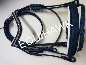 BRIDA DE CABALLO DE CUERO BRILLANTE LIGERO CON RIENAS BRILLANTES HEBILLAS DE ACERO INOXIDABLE/BRIDA DE CABALLO DE CUERO CON BRILLO - Product Image 5