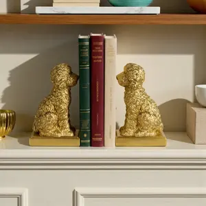 Statue d'animal en aluminium plaqué or tendance mondiale, décoration d'art moderne, figurine de luxe, design d'intérieur, sculpture polie - Product Image 2