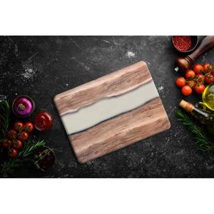 KHOOSI OVERSEAS, tabla de cortar moderna de fábrica promocional hecha de madera y resina, última llegada - Product Image 4