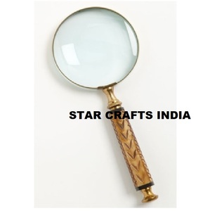 Vente chaude tigre motif loupe avec poignée en corne loupe de poche loupe pour la maison salon décor - Product Image 4