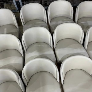 Base giratoria de espuma OEM/ODM Tapicería D4050 Fábrica ignífuga Angelo Silla DE TRABAJO ergonómica Carcasa de madera contrachapada con PVC/Tela - Product Image 5