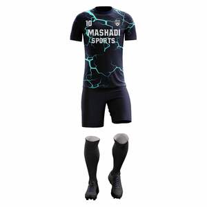 Conjuntos de Uniformes de Fútbol Cortos Sublimados Personalizados y Transpirables para Equipos de Club, 100% Poliéster, Absorben la Humedad, Protección UV - Product Image 2