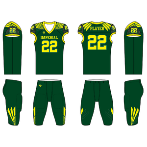 Uniformes de fútbol de manga corta diseñados a medida para equipos juveniles americanos algodón transpirable con bordado por sublimación y apliques - Product Image 4