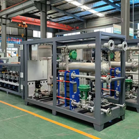 Chauffe-plaque Bobai en acier inoxydable avec réservoir d'eau, unité d'échange de chaleur, pompe PLC pour machines plastiques, capacité de chauffage 65,5 kW
