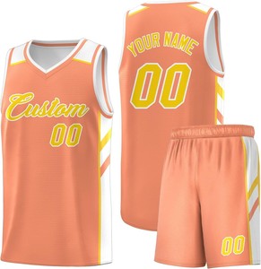 Numéro de joueur personnalisé respirant imprimé polyester équipe uniformes de basket-ball OEM gilets et shorts ensemble commande en gros - Product Image 5
