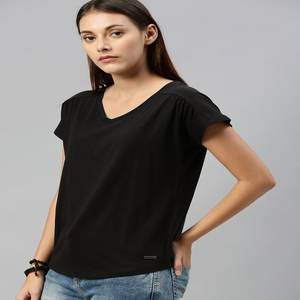 Top de Moda con Cuello en V de Tela de Algodón para Mujer, Top Corto Personalizado, Elegante Lazo de Encaje Paisley, Fabricante de Ropa Hecha a Mano - Product Image 4