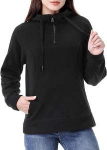 Sudaderas con capucha acogedoras personalizadas para mujer, jersey de gran tamaño, conjunto con cremallera, ropa de calle de invierno a la moda de talla grande, ropa de gimnasio - Product Image 2
