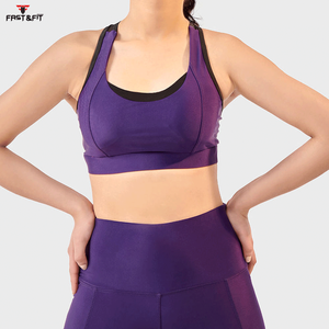 Sujetador deportivo de Yoga para Fitness de alta calidad para mujer, diseño Simple transpirable, logotipo frontal de alto soporte, colores personalizables y logotipo - Product Image 4