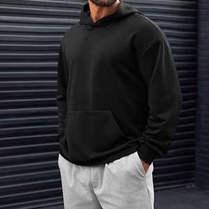 เสื้อมีฮู้ดแบบสวมหัวสำหรับผู้ชายเสื้อฮู้ดผู้ชายระบายอากาศได้ดีวัสดุที่ดีที่สุดทำจากชุดเดรสกีฬาสไตล์ไม่ซ้ำใคร - Product Image 5